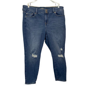 Torrid Feel The Fit Distressed Jegging
